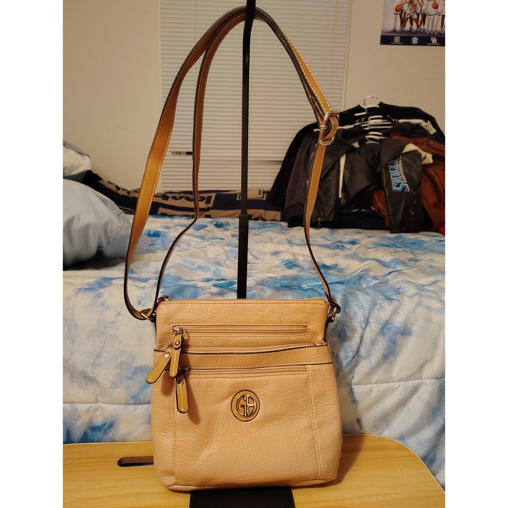 Giani Bernini Women's Pebble Small Crossbody Oatmeal Color One Size
